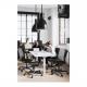Sitz-/Steh-Schreibtisch E-TABLE, grau / weiß TTS16080GG