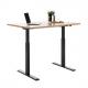 Sitz-/Steh-Schreibtisch E-TABLE, schwarz / ahorn TTS18080SW