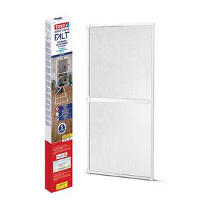 tesa Insect Stop® Fliegengitter ALU FALT - für Türen, weiß 55415-00001-00