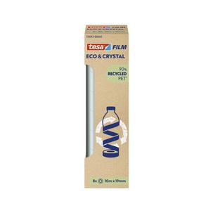 tesa Film® ruban adhésif ECO & CRYSTAL PACK ECO, 19 mm x 10 m 59043-00000-00