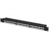 19" Keystone Patch Panel, 24 Port, unbestückt