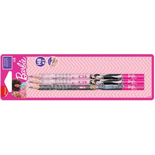 Bleistift Barbie mit Radierer, 6er Blisterkarte 850801