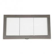 LED-Schaukasten COATED STEEL, 3x DIN A4