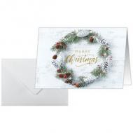 Weihnachtskarte "Christmas wreath"