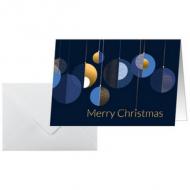 Weihnachtskarte "Graphic Christmas balls"