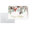 Weihnachtskarte "Red berries and pine cones"