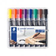 Permanent-Marker Lumocolor, 8er Etui