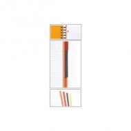 Ausreißhilfe - 3 versetzbare Register - Ränder in 4 Farben