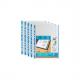 Prospekthüllen DIN A4, farbiger Rand, weiß 100206873