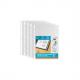 Prospekthüllen DIN A4, farbiger Rand, weiß 100206872