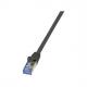 Patchkabel PrimeLine Kat. 6A mit Kat. 7 Rohkabel, grau CQ4063S