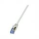 Patchkabel PrimeLine Kat. 6A mit Kat. 7 Rohkabel, grau CQ4063S