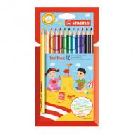 Dreikant-Buntstift Trio dick, 12er Karton-Etui