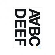 (6) Buchstaben-Sticker, 33 mm