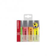 Textmarker BOSS® ORIGINAL, 4er Kunststoffetui