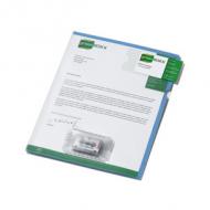 Diktathüllen, transparent / blau