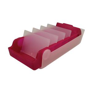 Lernkartei "the beebox", himbeer-transluzent H6901040