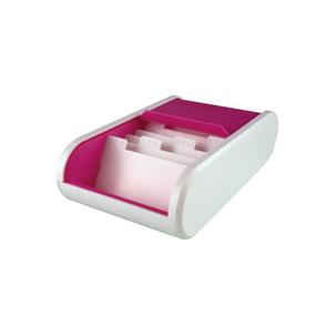 Visitenkartenbox "the personal", blau / weiß H6218098