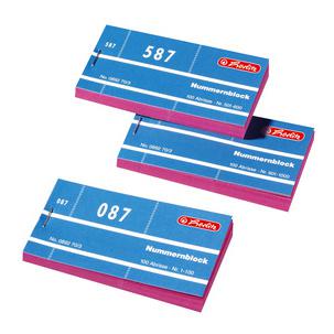 Nummernblock, rosa 300010530