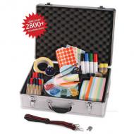 magnetoplan Moderationskoffer, gefüllt über 2.800 Einzelteile, robuster Aluminium-Koffer, inkl. Trageriemen und Schlüssel, Maße: (B)470 x (T)165 x (H)340 mm (11115)
