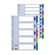 Blanko Kunststoff-Register, 5-teilig