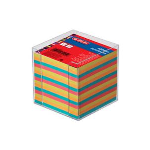 Zettelbox transparent, Papier farbig 300002401