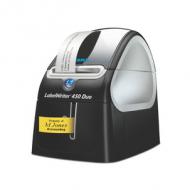 DYMO Etikettendrucker "LabelWriter 450 Duo" Auflösung: 600 x 300 dpi, für Etiketten bis 60 mm Breite, Druckgeschwindigkeit: 71 Etiketten / Min., für D1-Bänder mit 6, 9, 12 und 19 mm, PC- und Mac-kompatibel, USB-Anschluss inkl. DYMO Label V8 Software, Netzteil mit Eurostecker (S0838920)