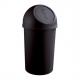 Abfalleimer "the flip", schwarz H2401382