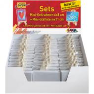 Mini-Keilrahmen & Mini-Staffelei, im Thekendisplay