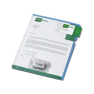 Diktathüllen, transparent / blau 2347-06