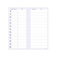 ELVE Bloc spiralé "120 programmes - A faire jour" 120 feuilles, 297 x 140 mm, format vertical, couverture couché brillant, 350 g, dessous en carton gris 400 g, papier offset 70 g, spirale "Wiro" (2092)