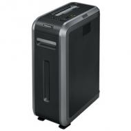 Fellowes Aktenvernichter Powershred 125Ci, Partikel, Schweiz ---------------- für den Markt: CH ------------------------3,9 x 38 mm, Schnittleistung: 20 Blatt, Auffangvolumen: 53 Liter, Arbeitsbreite: 230 mm, Sicherheitsstufe: P-4 / O-3 / T-4, vernichtet CDs / Kreditkarten / Heft- / Büroklammern, schwarz /  silber, Maße: (B)286 x (T)535 x (H)735 mm (4612701)