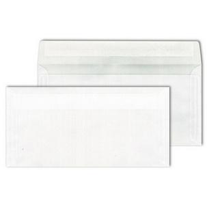 Briefumschlag DIN lang, weiß-transparent 30006025