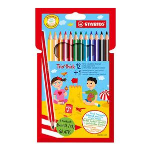 Dreikant-Buntstift Trio dick, 24er Karton-Etui 203/2-24