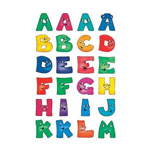 Buchstaben-Sticker, Papier lustige Gesichter 4194