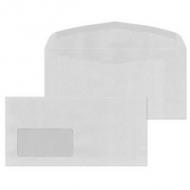Briefumschlag Kuvermatic, Recycling grau, mit Fenster links