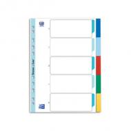 Blanko Kunststoff-Register, 5-teilig