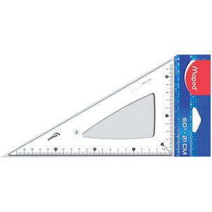 Zeichendreieck Cristal 60° 146122