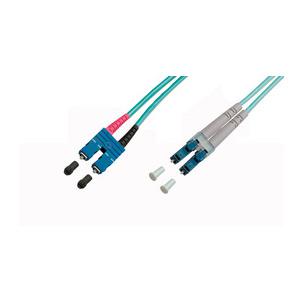 Symbolbild: LWL Patchkabel, LC-Duplex Stecker - SC-Duplex Stecker, OM3 100012141
