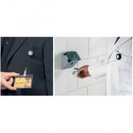 Ausweishalter mit Druckknopf, Anwendungsbeispiel