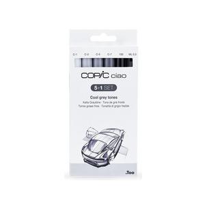 Marker ciao, 5+1 Set "Cool grey tones" 22075554