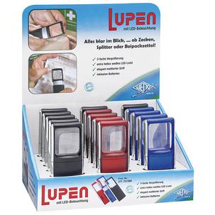 Rechtecklupe mit LED-Beleuchtung, 15er Display 271 751599