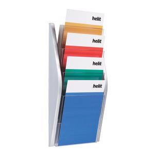 4er Wand-Prospekthalter "the arc", silber H6270100