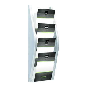 4er Wand-Prospekthalter "the arc", silber H6270200