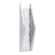 4er Wand-Prospekthalter "the arc", silber