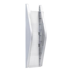 4er Wand-Prospekthalter "the arc", silber H6270300