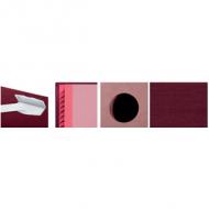 Beschriftungsfeld - Fächerblock - Rosa Löschkarton - Leinen-Einband