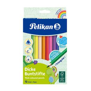 Dreikant-Buntstifte dick, 12er Kartonetui 100401616