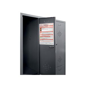 Anwendungsbeispiel: Befestigung von Sicherheitshinweisen 4874-19