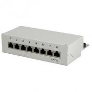 Desktop Patch Panel Kat. 6, lichtgrau